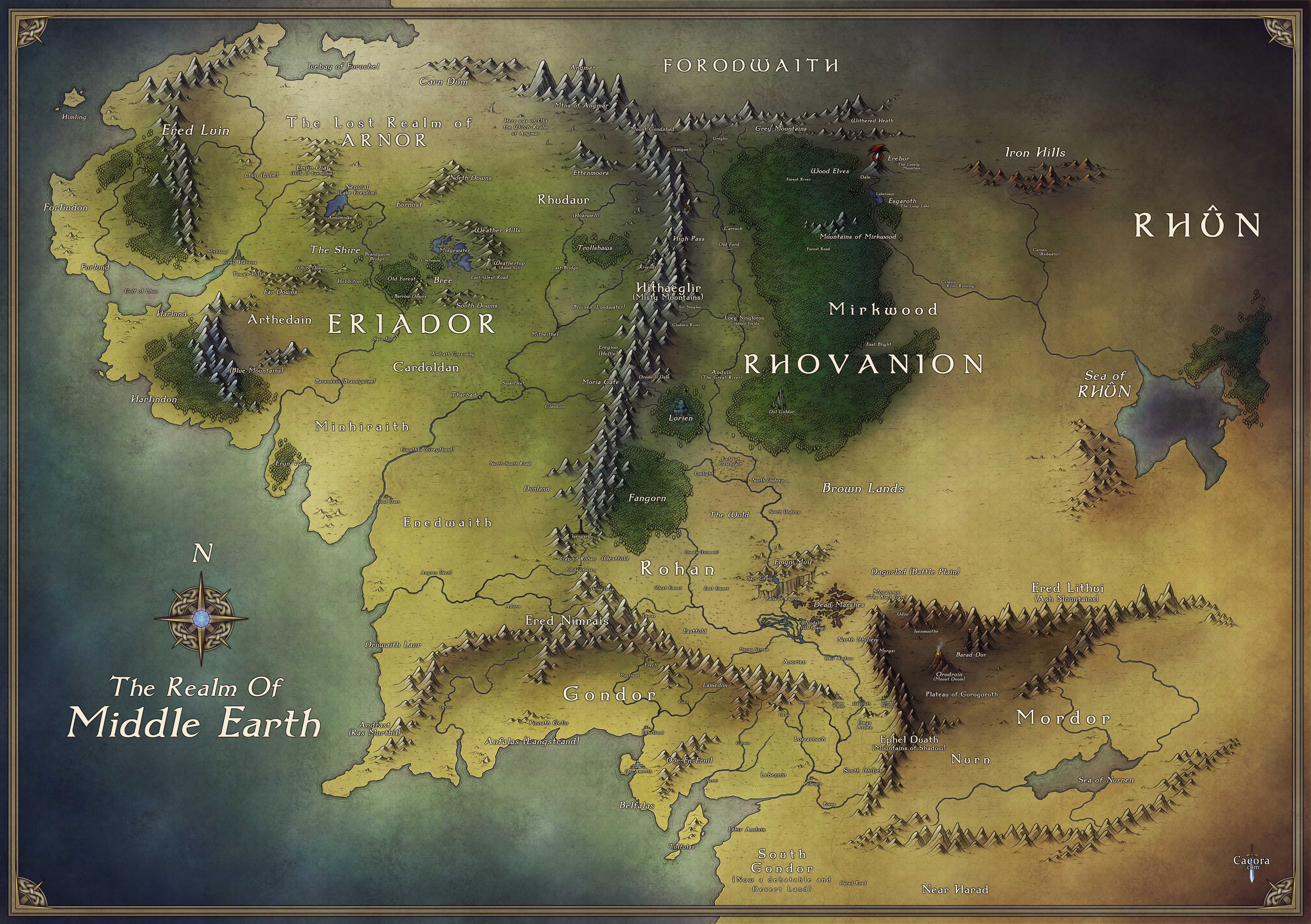 Map of Middle Earth